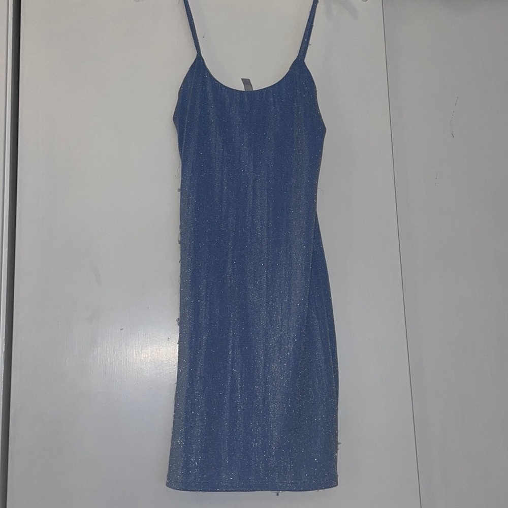 Lucy in the sky light blue bodycon dress